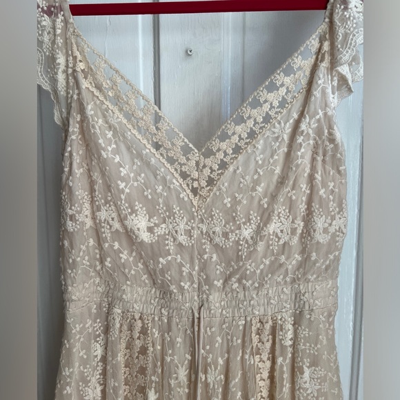 NWOT Spell and the Gypsy Collective Le Gauze Lace Kerchief Dress Sz. L - Picture 2 of 11
